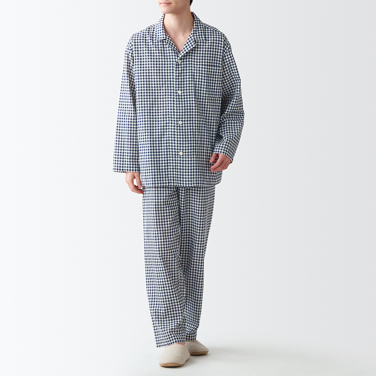 Shop Side Seamless Double Gauze Pajamas online | Muji KSA