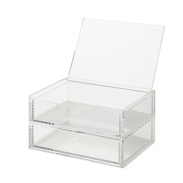 Buy Wholesale Taiwan Stackable Acrylic Plastic Drawer Organizer For  Stationery, Cosmetics, Jewelry, Earring, Document & Organizer